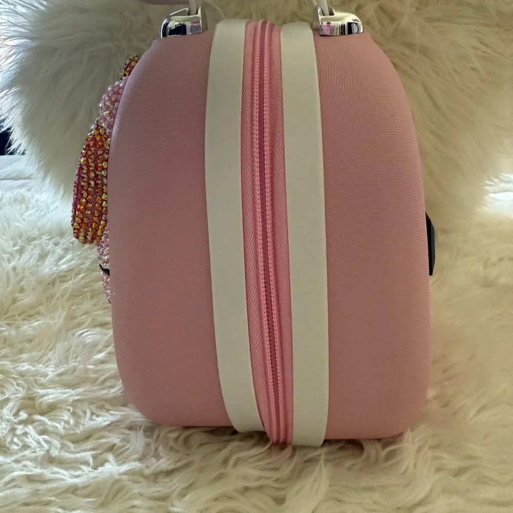 Hello Kitty Pink Rhinestone Handbag/Make up case - Picture 5 of 11